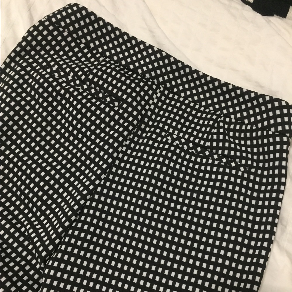 Checkered dress pants